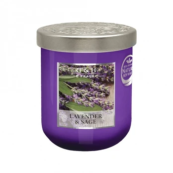 HEART & HOME LAVENDER & SAGE aromatinė žvakė, 110 g