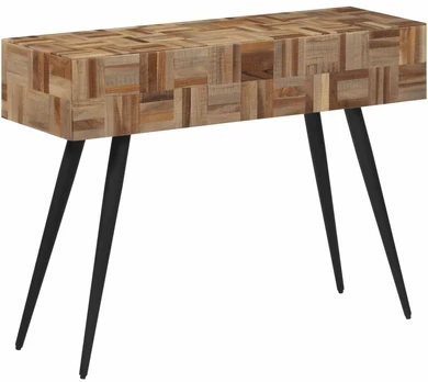Konsolinis staliukas, 110x34x80cm, perdirbta tikmedžio mediena