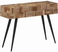 Konsolinis staliukas, 110x34x80cm, perdirbta tikmedžio mediena kaina