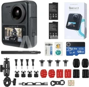 Kandao QooCam 3 360° Action Camera - Motorcycle Combo kaina