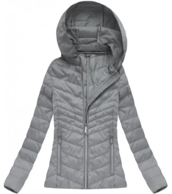 HOODED JACKET GREY (W78) striukė