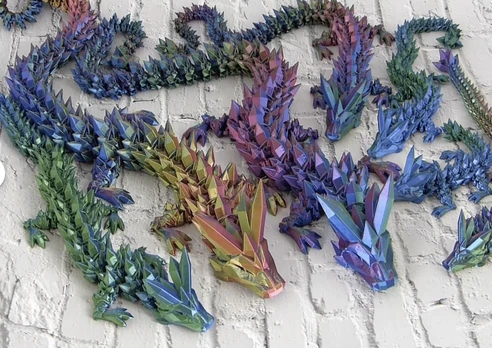 3D spausdintas drakonas