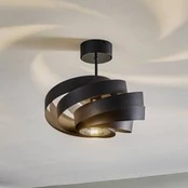 "Vento" lubinis šviestuvas, juodas, Ø 40 cm, metalinis, E27