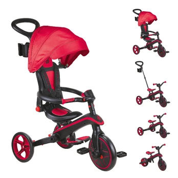 GLOBBER triratukas Explorer Trike Foldable 4 In 1, raudonas spalvos, 732-102