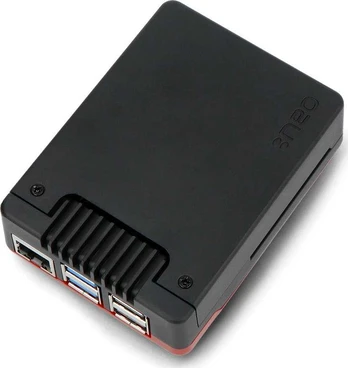 Argon40 „Argon Neo 5 Bred“ – „Raspberry Pi 5“ korpusas su ventiliatoriumi – juodas ir raudonas}
