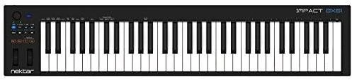 Nektar GX61 MIDI keyboard 61 keys USB Juodas