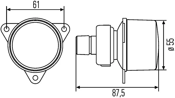 Posūkio žibintas HELLA 2BA008 221-147
