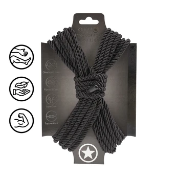 Ouch By Shots Polyester Bondage Rope - 32.8 ft / 10 m - Juodas