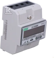 LE-03MW FOUR-TARIFF ELECTRICITY METER, 3-PHASE, 2-WAY WITH MODBUS RTU