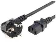 EU 220V power cable, 1.5m, C13 socket