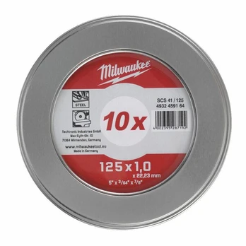 10 vnt. plonų metalo pjovimo diskų Pro+ 125x1x22,2 mm