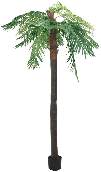 Dirbtinė Fenikso palmė su vazonu, žalias, 305cm