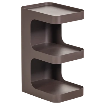 VIRE SIDE TABLE METAL DARK BROWN