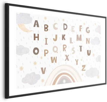 Artgeist Plakatas - Letters in Muted Colors