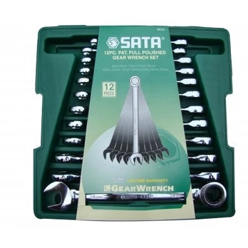 SATA RATCHET COMBINATION WRENCHES SET OF 12 pcs.-