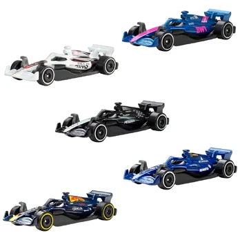Metalinis automobilio modelis Mattel Hot Wheels Basic Car F1 5 vnt.