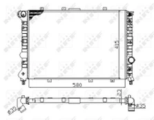 Radiatorius, variklio aušinimas NRF 58202A