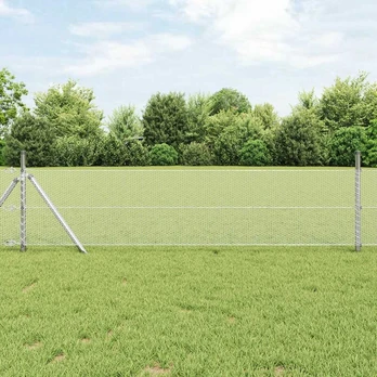 Šešiakampė tvora Sidabro 0.6 x 25 m Galvanizuotas plienas