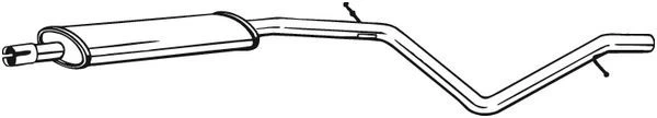 Vidurinis duslintuvas BOSAL 285-385