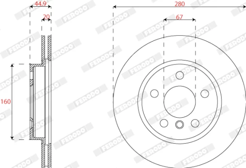 FERODO DDF2769C Brake Disc