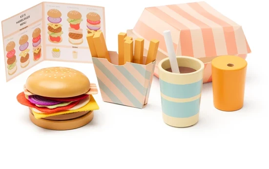 Kids Concept - Hamburger menu play set (1001086)