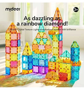 Mideer - Magnetinis konstruktorius - Prizmė - 90 dalių