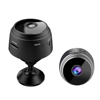Mini Wifi IP kamera, juoda