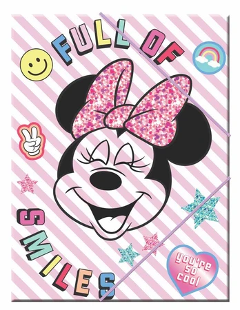 Disney Minnie Smiles A/4 elastinis aplankas