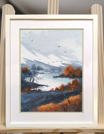 Cross stitch kit "Mountains love silence" S1619