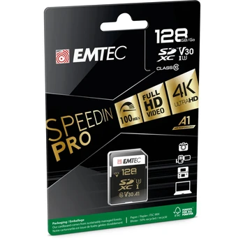 Emtec SDHC 128GB UHS-I U3 SpeedIN Pro
