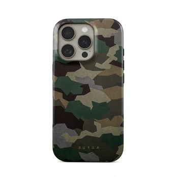 Tropical Green Camo - iPhone 16 Pro Max Case, Tough (MagSafe) / N/A