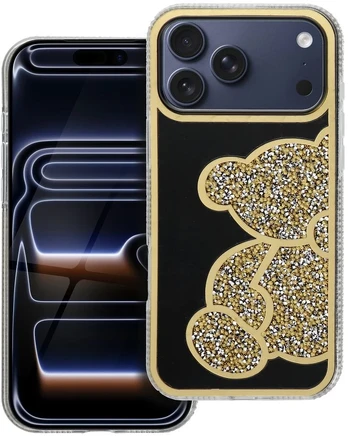 Dėklas Oem Case for iPhone 17 Pro Max / 18 Pro Max Teddy Bear auksinis