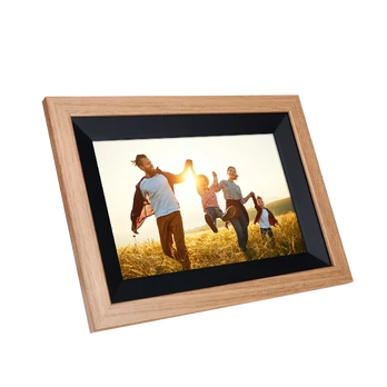 Rollei - Smarter picture frame - 10 Diagonal - WIFI - App Control - Wood frame - Model 105 - 10.1