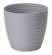 Vazonas Form Plastic Sahara Petit 3041-040, plastikinis, Ø 22.5 cm, pilkas kaina