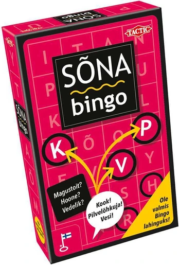 Tactic Travel Game Word Bingo