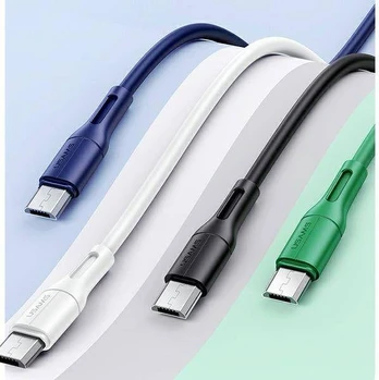 Kabelis USB Usams USB-A - microUSB 1 m Balta (SJ502USB02)