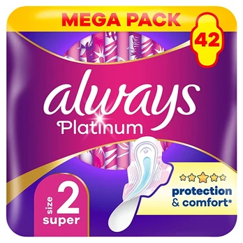 Always - Platinum Ultra Super Mega sanitary pads 42 pcs