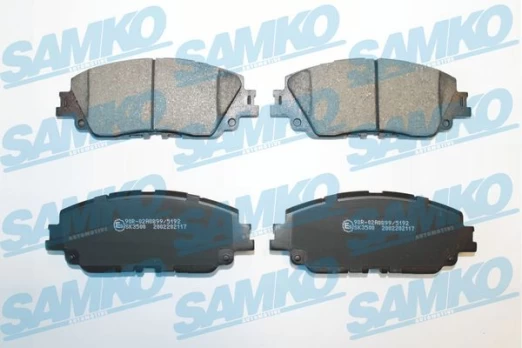Stabdžių trinkelių rinkinys, diskinis stabdys SAMKO 5SP2117