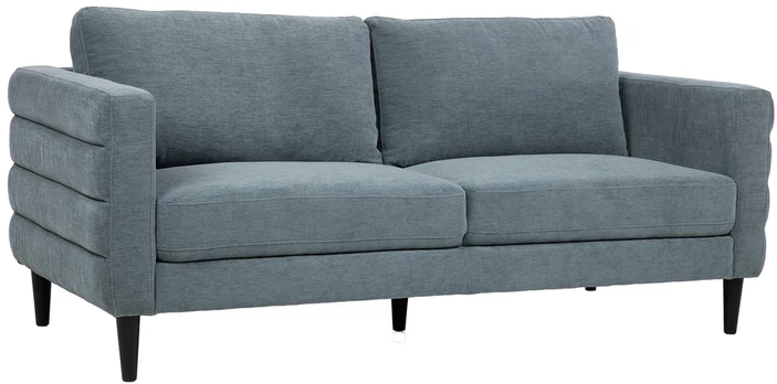 Home4You Sofa STEVENS 3-seater, greenish-pilkas