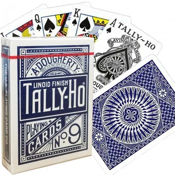 Bicycle Tally-Ho Circle Pokerio Kortos (Mėlynos)