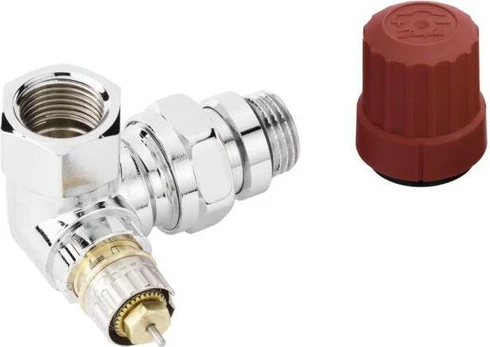 Dešininio montavimo ventilis Danfoss RA-N15, chromas