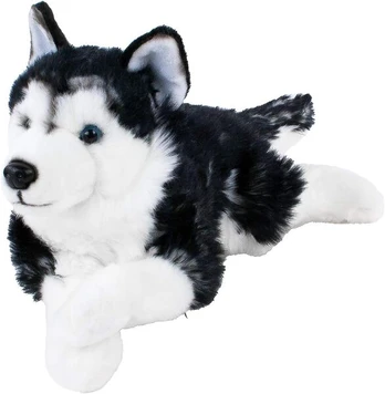 Minkštas pliušinis žaislas haskis, 38 cm