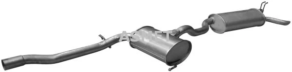 ASMET ASM16.025 Exhaust system rear silencer