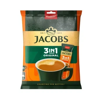 Tirpiosios kavos gėrimas JACOBS Original 3 in 1, maišelis, 10 x 12,6 g