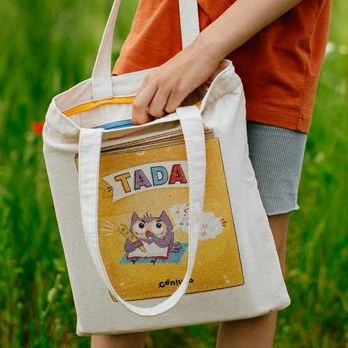 Geniuso Tada TADA Tote Bag with Zipper