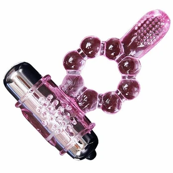 BAILE Silicone Ring 10 Vibration Modes Pink Flexible Intimate System