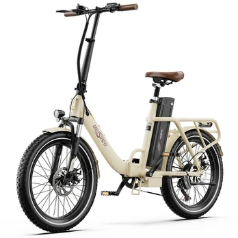 Elektrinis dviratis OneSport OT16-2 20" , baltas