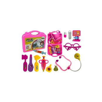 Lean Toys Little Doctor Set Dėklas Rožinė Stetoskopas