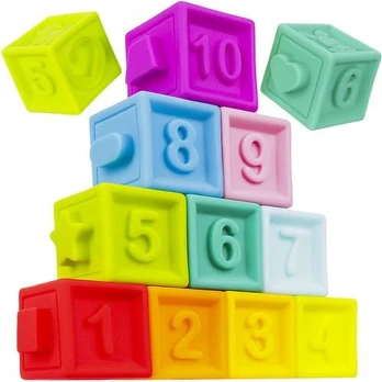 Iso Trade Minkštos sensorines kaladeles - 10 vnt