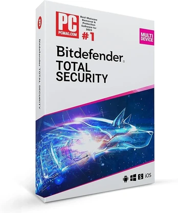 Bitdefender Total Security 3 įrenginiai | 1 metai | Android/windows/mac/ios